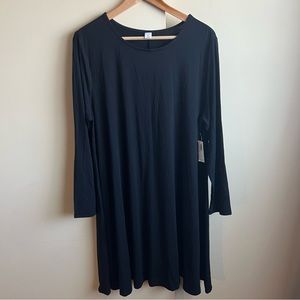 Long sleeve swing dress